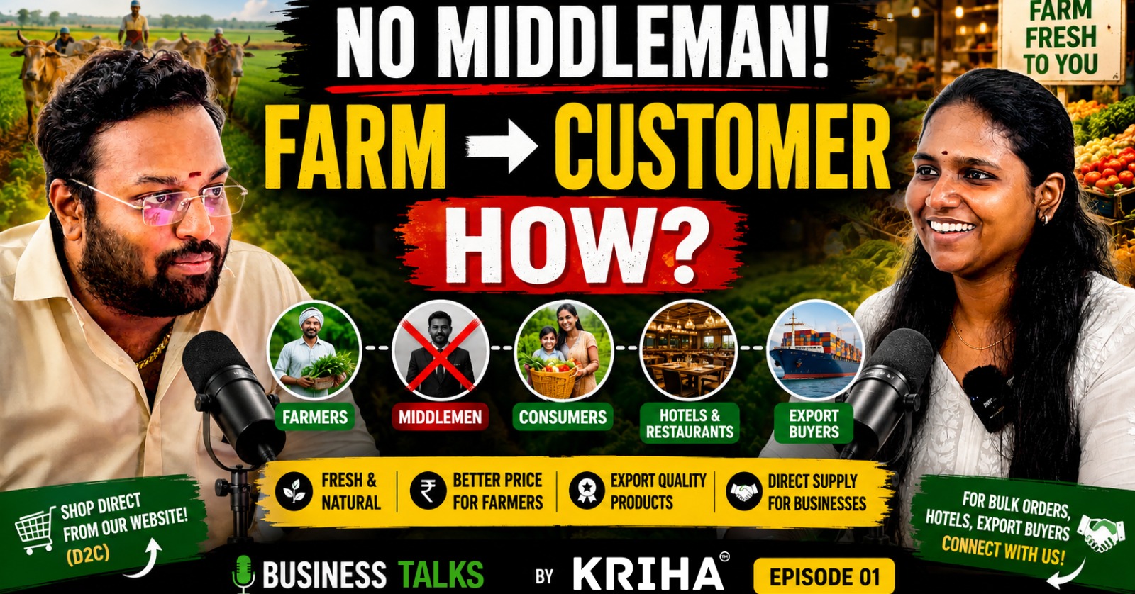 Business Talks by Kriha Episode 01: How EM AgriGoat Farm Eliminates Middlemen Using Technology